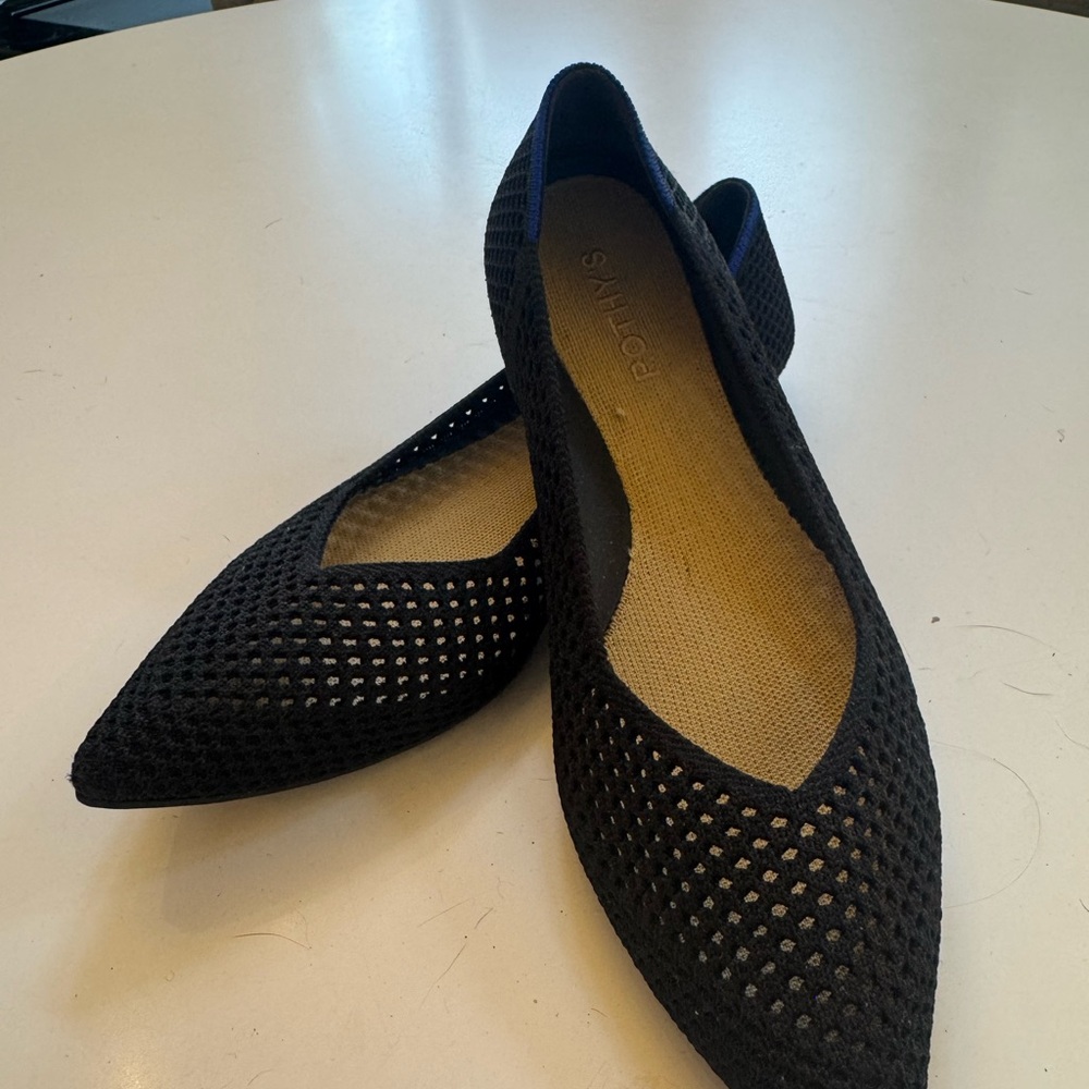 Rothy's Black Mesh Flats